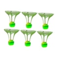 thumbnail image 1 of yotijay 6Pcs Lighting Shuttlecocks Windproof Badminton Sports Training Outdoors Light up Green, 1 of 9
