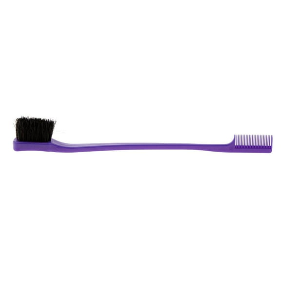 yotijay 7'' Edge Control Brush Double Side Comb Smooth Natural Look Polish Hair Tool