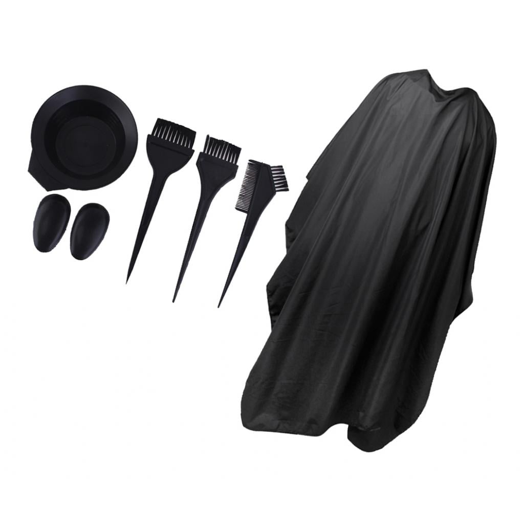 yotijay 7pcs Hair Brush Color Kit Brushes Bowl Cape Salon Mixing Colouring Tool Set