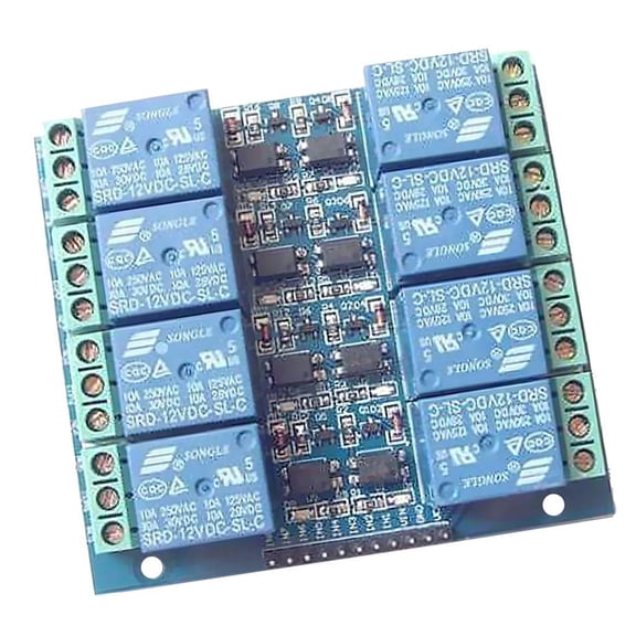 yotijay 8 Channel Relay Module Optocoupler Isolated Relay 12V 10A Opto Relay Board