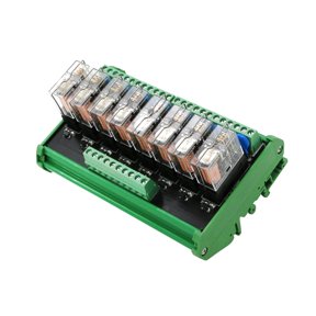 yotijay 8 Channels Relay Module Eight Panels Driver Board module 24V 10A 5.31 x 3.54 x