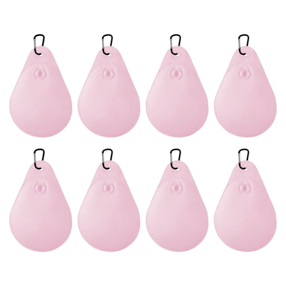 yotijay 8Pcs Pool Cover Weights with Hooks, Swimming Pool Bags, Thick, Leakproof ,Winter Pink