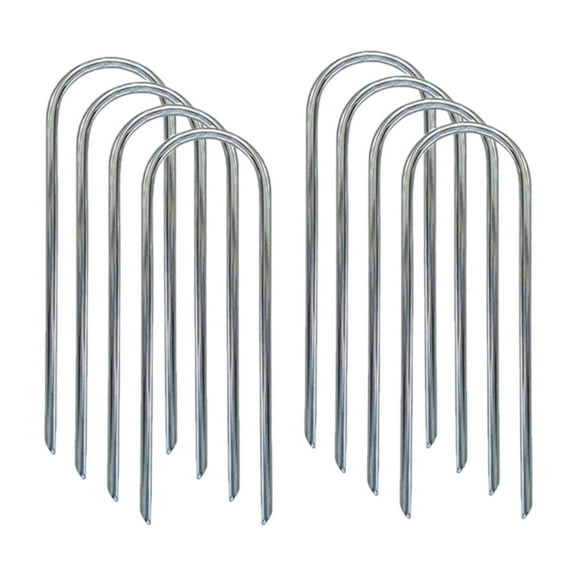 yotijay 8Pcs Trampoline Stakes Metal Unbreakable Sturdy Trampoline