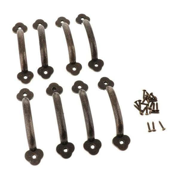 yotijay 8x CLASSIC CABINET KNOBS DOOR HANDLES KITCHEN CUPBOARD DRAWER HARDWARE 102MM Copper