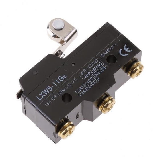 yotijay 9x LXW5-11G2 Micro Switch Long Straight Hinge Lever 3 Pin 1NO 1NC Momentary Limit