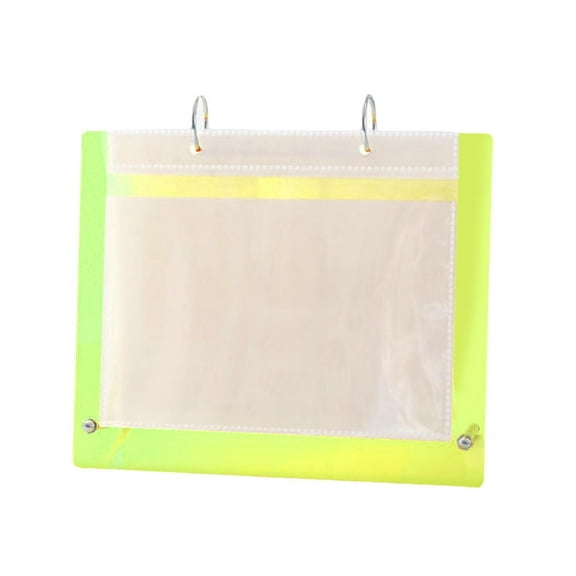 yotijay Acrylic Desktop Photo Album Calendar Picture Frame Mini Photo Book with 10 Inner Green