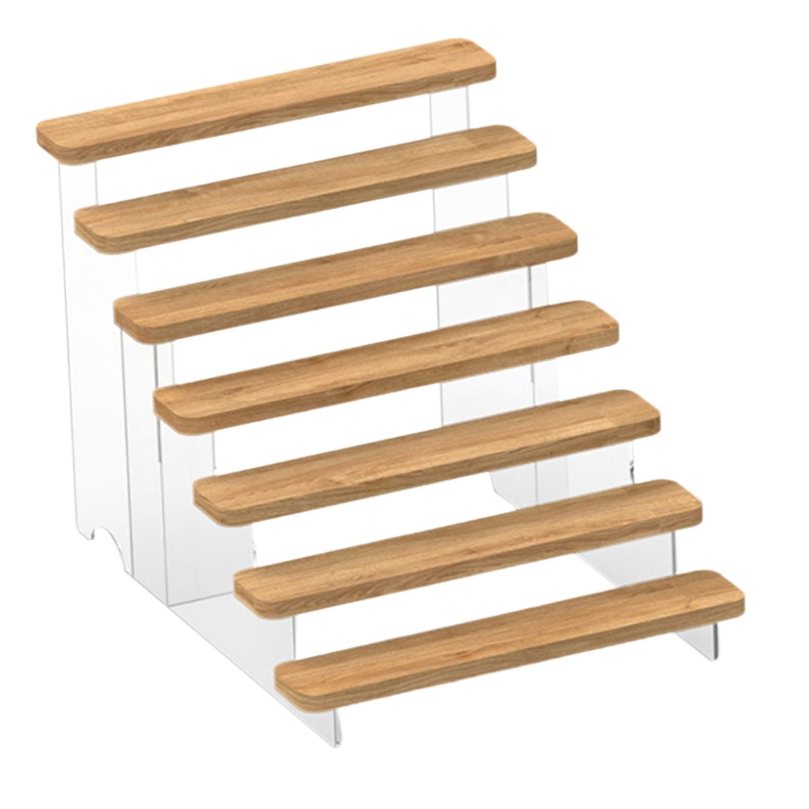 Display Riser Stand yotijay Acrylic Display Riser Countertop Display Shelf Acrylic Riser ...