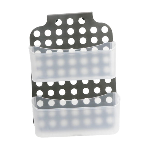 yotijay Adjustable Storage Bins Non Rusting Storage Shelves Hanging Shower Organizer for Black without Hole