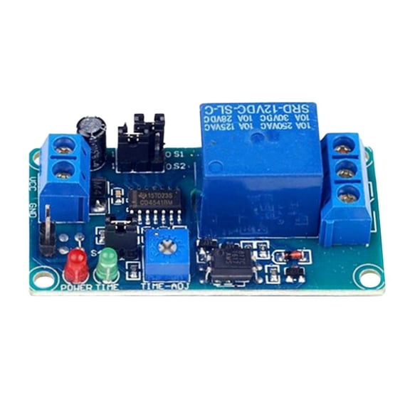 yotijay Adjustable Time Relay 2 Delay Relay Module Circuit Timing Controller Board with