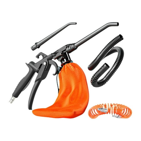 yotijay Air Compressor Blower Vacuum 2 in 1 Anti Slip Handle Pneumatic Cleaning Tool with Coiled Hose