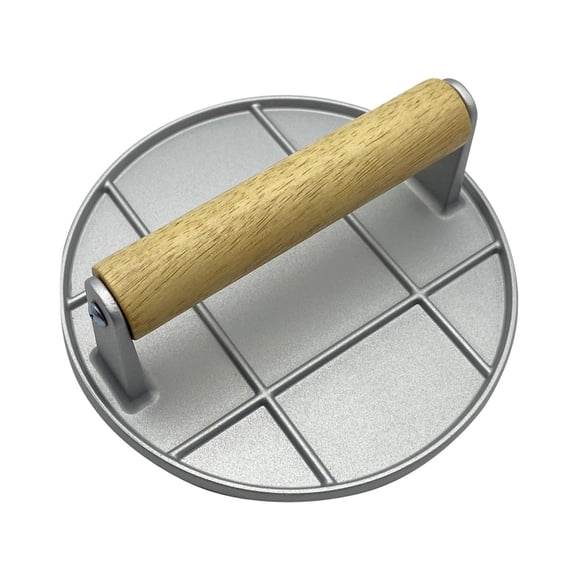 yotijay Aluminum Alloy Burger Press Grill Press Professional Smooth Beef Meatballs Maker Round Argent