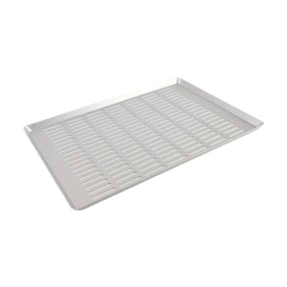 yotijay Aluminum Alloy Perforated Sheet Pan Pizza Pan for Oven Reusable Rectangle Cookie A