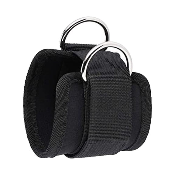 yotijay Ankle Strap Double D Accessories Hip Exercise Gym Workout Women Fitness Leg Black