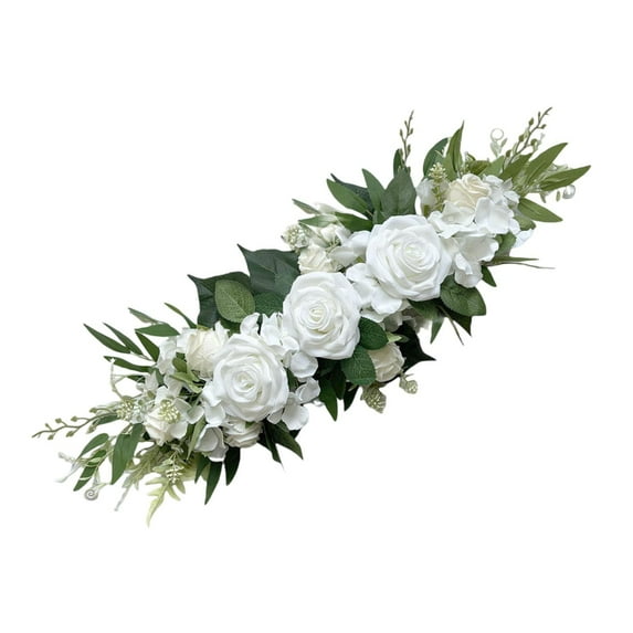 yotijay Artificial Wedding Arch Flower Flower Arrangement for Party Wedding Ceremony White