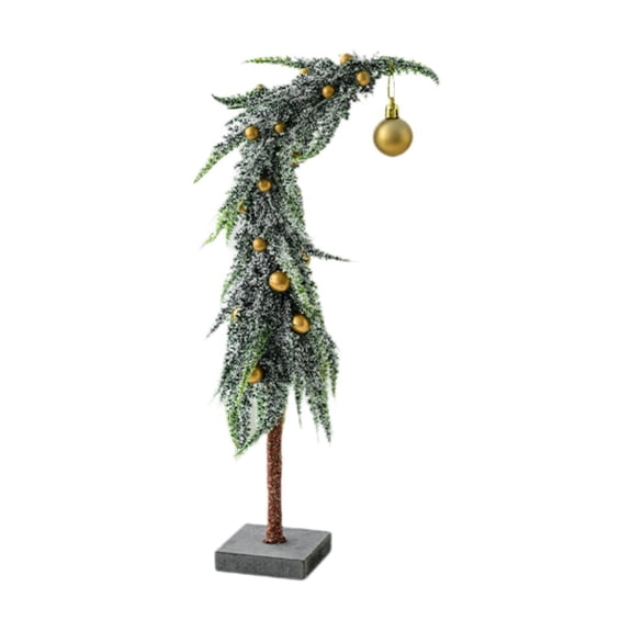 yotijay Artificial Whimsical Xmas Tree Christmas Decor Wedding Mini Christmas Tree Small 10x36 cm
