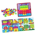 thumbnail image 1 of yotijay Assorted Color Mosaic Pegboard Educational Toys, 46 Buttons and 12 Pictures with B, 1 of 9