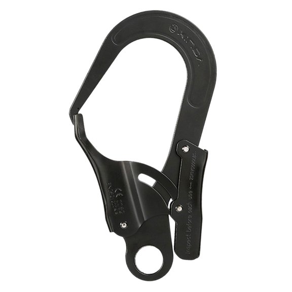 yotijay Auto Locking Carabiner 25 kN Locking Snap Hook for Climbing Outdoor Downhill Black