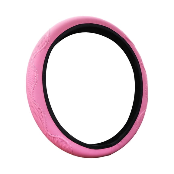 yotijay Auto Steering Wheel Cover Anti Skid Comfortable to Grip Stylish Suitable for All Pink