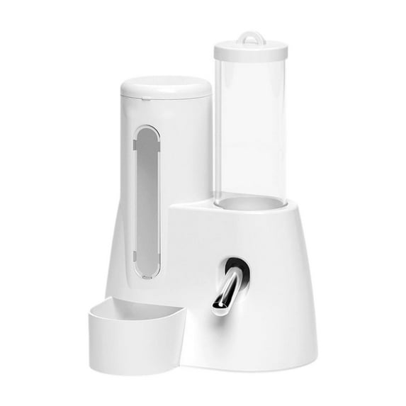 yotijay Automatic Hamster Feeder Hamster Water Bottle for Mice Ferrets Small Animals 125ml white