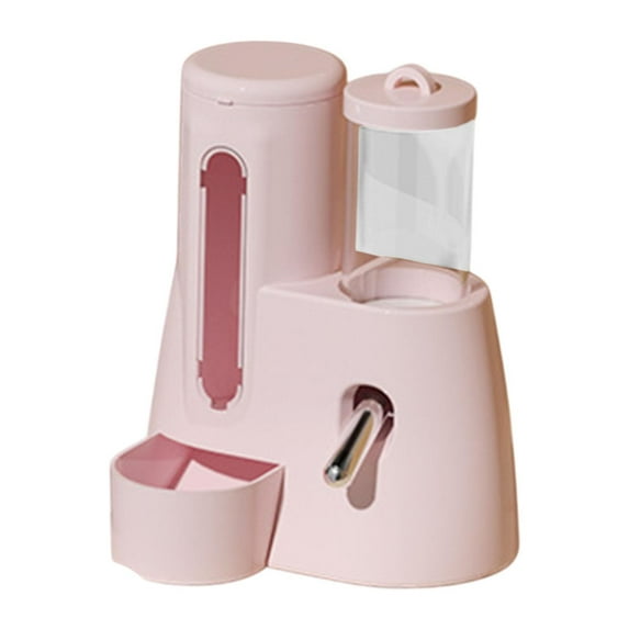 yotijay Automatic Hamster Feeder Hamster Water Bottle for Mice Ferrets Small Animals 80ml pink