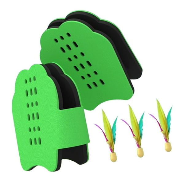 yotijay Badminton Hand Rackets Badminton Racquets for Outdoor Sports Toys Yard Beach Green