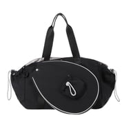 yotijay Badminton Racket Bag Racquet Shoulder Bag Water Resistant Large Nylon Equipment Black