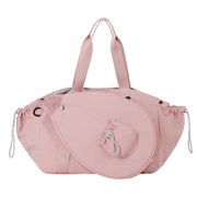 yotijay Badminton Racket Bag Racquet Shoulder Bag Water Resistant Large Nylon Equipment Pink
