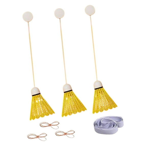 yotijay Badminton Solo Training Badminton Training Device Practical Tool Durability Single Player Practice for Games Exercise Fitness Non Illuminated