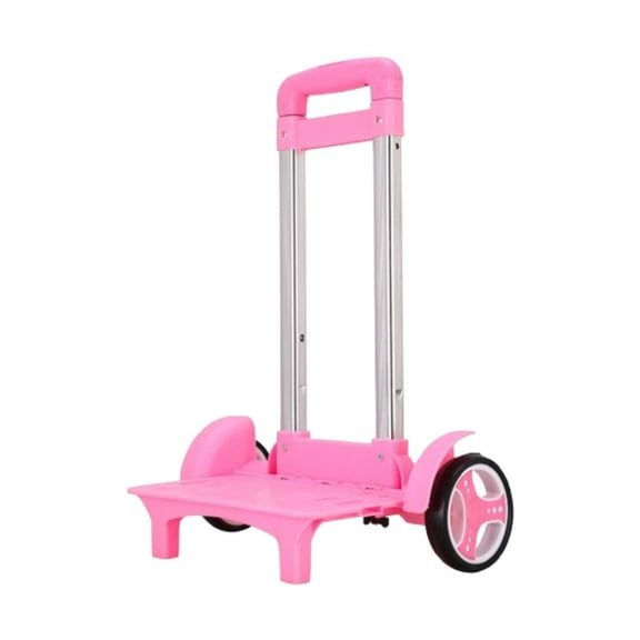 yotijay Bag Trolley Cart Wheeled Shopping Cart Condos Handcart Aluminium Alloy Traveling Pink