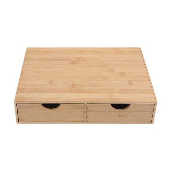 yotijay Bamboo Desk Organizer Bamboo Drawer for Workspace Kitchen Utensil Countertop