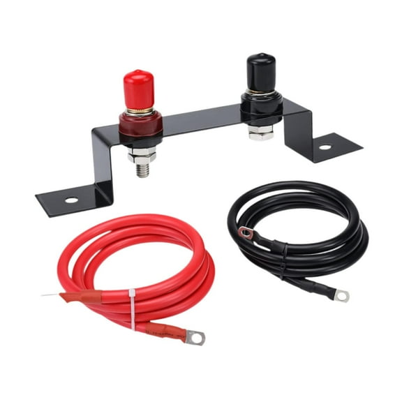 yotijay Battery Relocation Kit Battery Jump Post Terminals for Tractor Boat UTV 4AWG