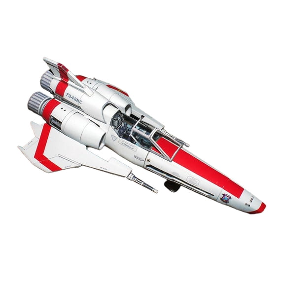 yotijay Battlestar Galactica Mk II Fighter Paper Model, Suitable for intermediate and