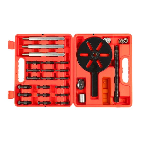 yotijay Bearing Disassembly Puller Inner Hole Mechanics Tool Hole Bearing Puller Set 31pcs