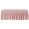 thumbnail image 1 of yotijay Bench Cover Stretch Protector Bench Seat Furniture Protector Removable Pink, 1 of 9