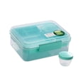 thumbnail image 1 of yotijay Bento Box Meal Prep Container,Multipurpose,Rectangle Portable Snack Box Reusable green1650ml, 1 of 9