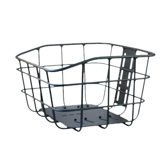 yotijay Bike Basket Bike Pannier Basket Stylish Aluminum Alloy Women Men Storage L with Base Plate
