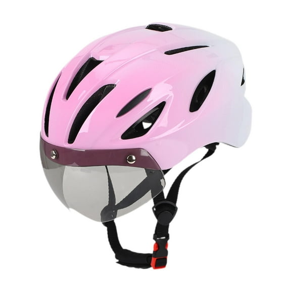 yotijay Bike Helmet Helmet Ventilation Removable Padded Portable with Windscreen Pink