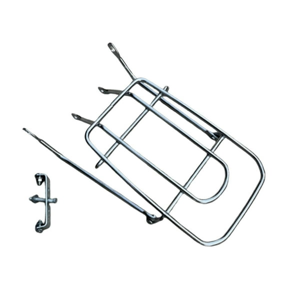 yotijay Bike Rear Rack Bike Cargo Carrier for Back of Bikes, Riding Equipment, Steel Solid Frame Rear Carrier Bikes Luggage Rack, 14 inch
