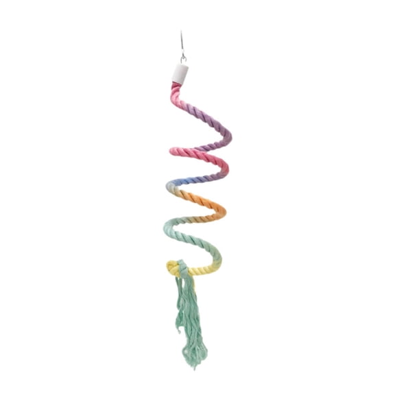 yotijay Bird Rope Perch Cotton Parrot Climbing Rope for Cockatiels Budgies Parakeets C