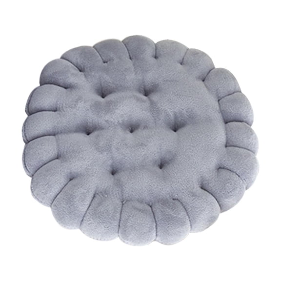 yotijay Biscuit Shape Cushion Throw Pillow Furniture Comfortable Thickened Mat Sofa Seat Light gray
