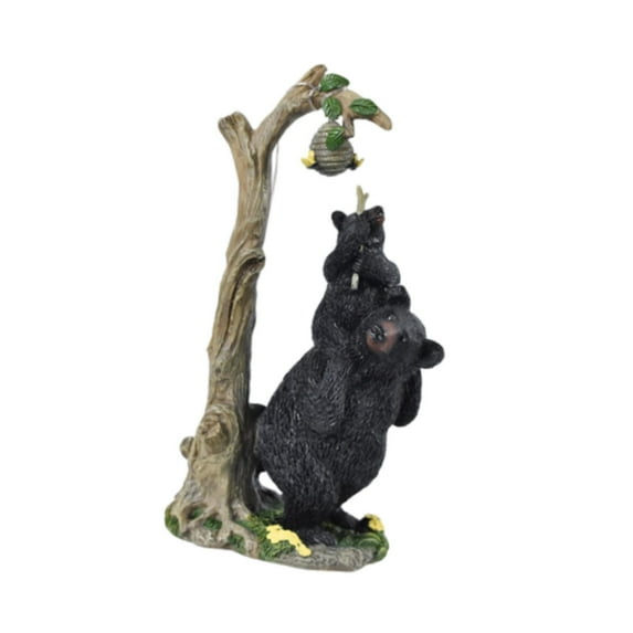 yotijay Black Bear Statue Black Bear Figurine Collectible Creative Adorable Housewarming A
