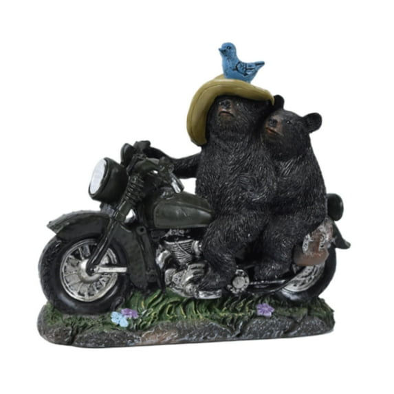 yotijay Black Bear Statue Black Bear Figurine Collectible Creative Adorable Housewarming B