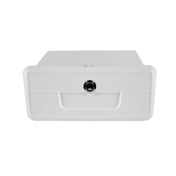 yotijay Boat Deck Storage Box Marine Boat Deck Storage Box with Lock Lockable Boat Glove white