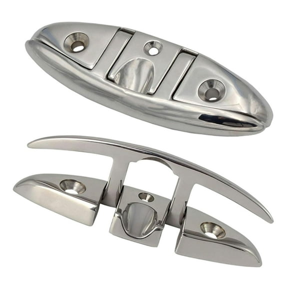 yotijay Boat Dock Cleat Convenient Kayak Accessory Metal Replacement Stainless Steel 8 Inch