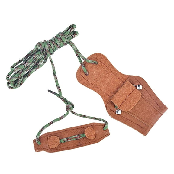 yotijay Bow Stringer Install Tool Rope for Recurve Longbow Hunting Brown 153.5cm