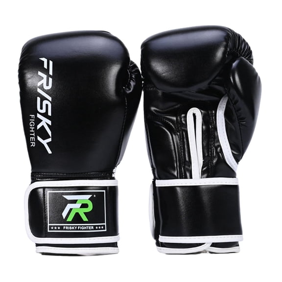 yotijay Boxing Gloves Practice Exercise Professional Sparring Gloves Punching Bag Gloves black 10OZ