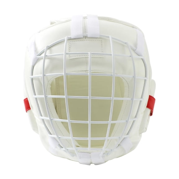 yotijay Boxing Headgear Full Face Protection with Cage Ventilated Karate Helmet Forehead L