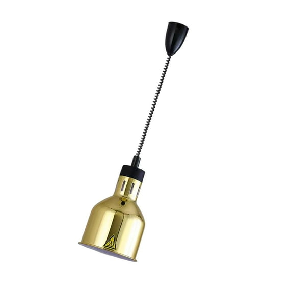 yotijay Buffet Heating Lamp Adjustable Length 70-160cm E27 Food Warmer Lamp for Hot Food Gold