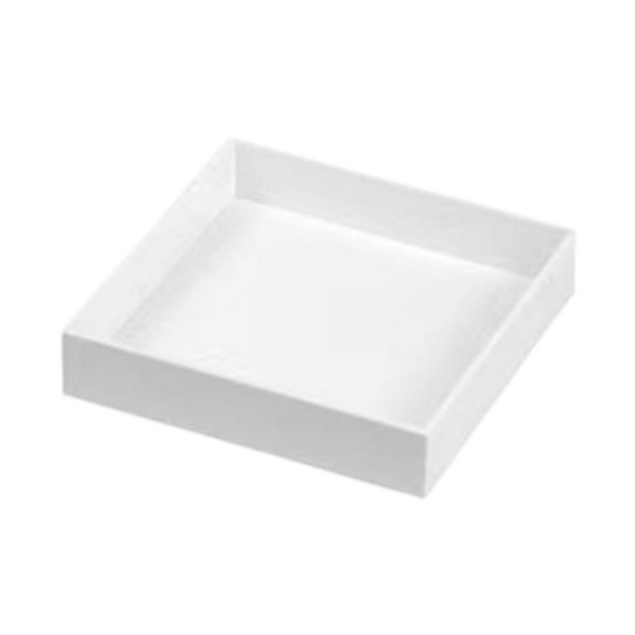 yotijay Buffet Riser Acrylic Riser Stackable Food Candy Wedding Modern Look Space Saving 12.7x12.7x2.5 cm