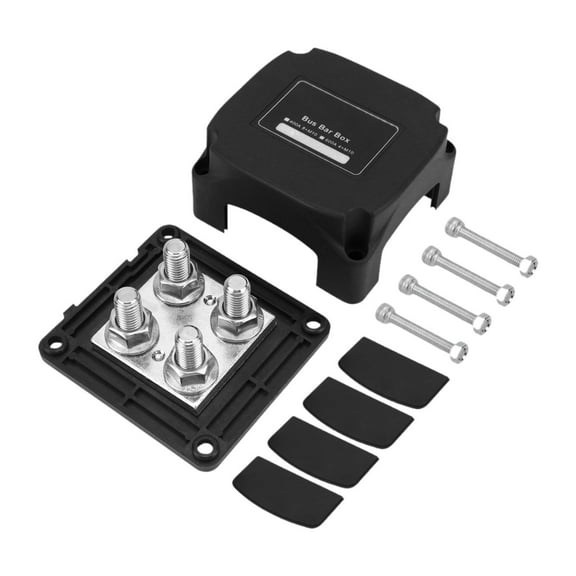 yotijay Bus Bar 48V Car Accessories Power Distribution Block for Marine Car Black